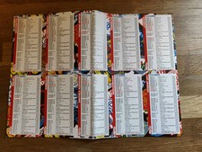 POSTER - Football Fixtures Sheet Double-Sided Daily Mirror 1995