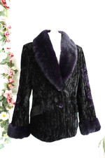 WINDSMOOR BLACK CRUSHED VELVET