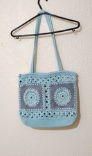 Crocheted Shoulder Bag Zip