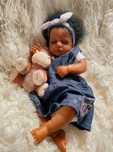 Realistic black newborn baby - realistic,
