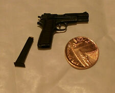 Automatic Pistol in metal 1/6th scale toy accessory