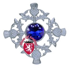 Scottish Kilt Fly Plaid Brooch