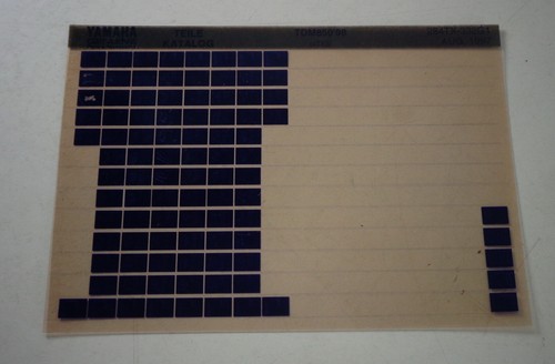 Microfiche parts catalog - microfiche,