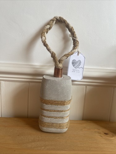 Handmade concrete door stop - handmade,