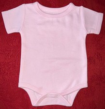 Baby Vest Bodysuit Pink Short