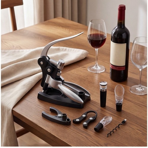 7pc wine opener corkscrew gift - 7pc,