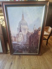 Beautiful Large Framed Picture. Ludgate Evening 1887 by J O'Connor.