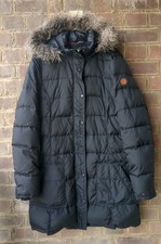 Tommy Hilfiger Ladies Parka Coat Navy Blue XL (16) Detachable Hood And Fur