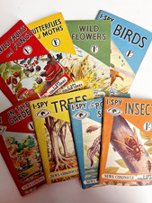 Vintage I SPY Colour Series Bundle SET OF 8 Books 1950s News Chronicle 1/- Price