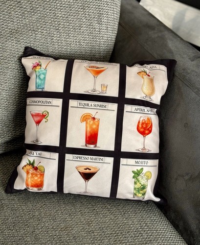 Cocktail image cushion home - 9,