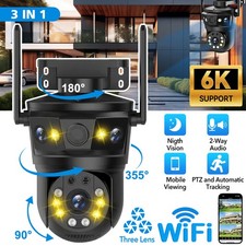 3 Lens 12MP 6K IP Camera