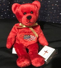 Holy Bears Allegiance The God Bless America Bear 1999. New Christian Teddy. Xmas