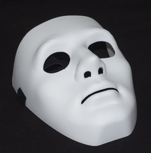 Plain mime masks robot - robot, dance