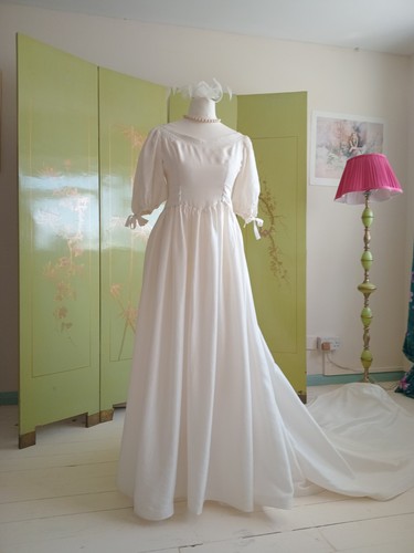 Vintage cream silk - vintage,