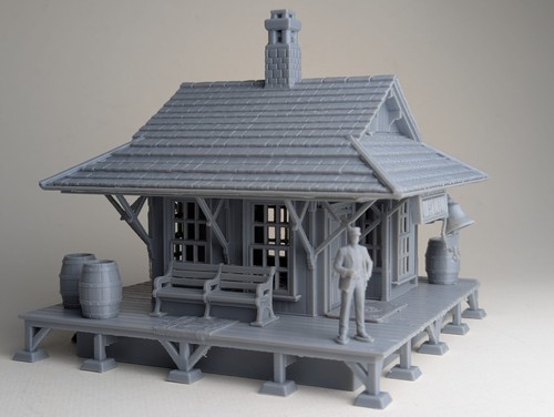 Train station depot kit - train, o