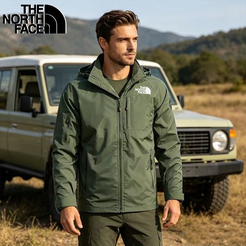 Waterproof men hooded rain - men's,