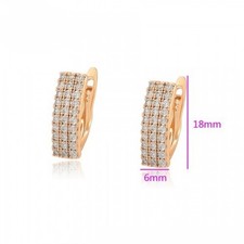 Gold Plated Huggie Hoop