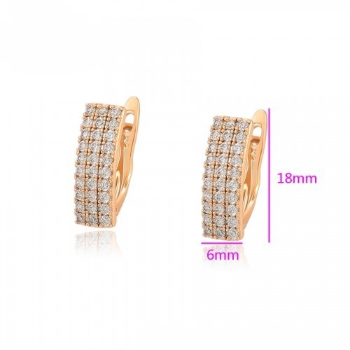 Gold plated huggie hoop - plated,