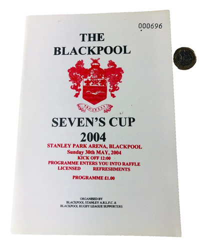 Rugby programme blackpool - programme,