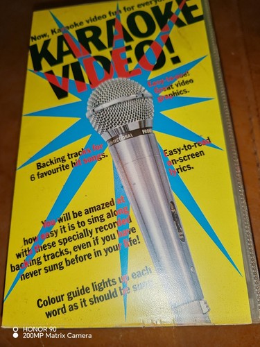 Karaoke video vhs cassette - video,