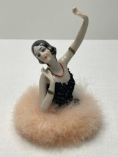Fasold & Stauch Half Figure Puppet Down Swan Flapper Vanity Powder Puff