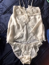Matching  - Cream - Cami - Top Lingerie  & Knickers - Size 8 - NEW
