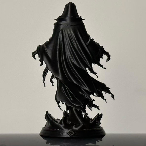 Black plastic hooded figure - black,