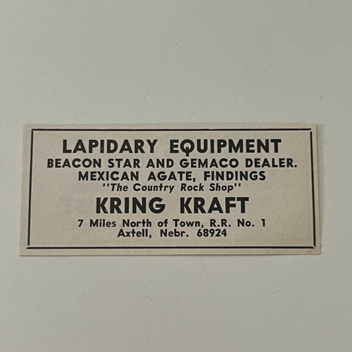 Kring kraft lapidary equipment - kring,