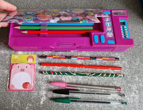 Smiggle purple pencil case - purple,