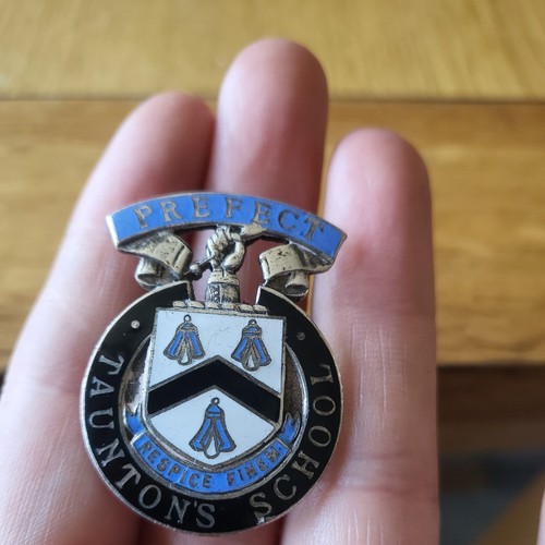 Taunton school prefect badge - ,