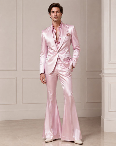 Mens pink satin - pink,
