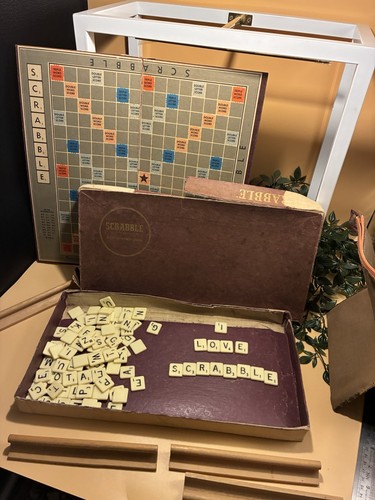 Vintage scrabble game - scrabble,