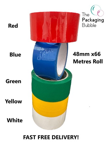 Coloured parcel tape packaging - coloured,