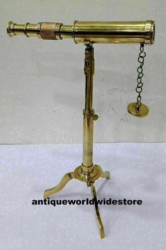 Antique brass telescope - antique,