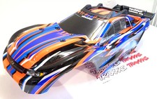 Traxxas Rustler 4x4 VXL 1/10 Truck Clipless Body Shell + Decals Orange #