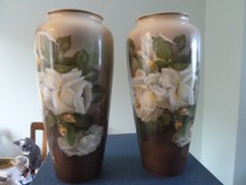Pair of rosenthal Madeileine hand painted vases signed