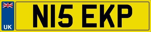 Nice initials number plate - nice,