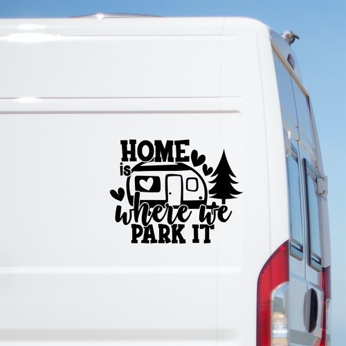 Large caravan sticker home - sticker,