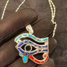 Rare Ancient Egyptian Antiquities Jewelry Necklace  of Eye of Horus Egyptian BC