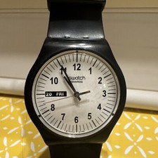 Swatch watch Jelly in Jelly "Propre" SUJB701 unusual day/date position, no strap