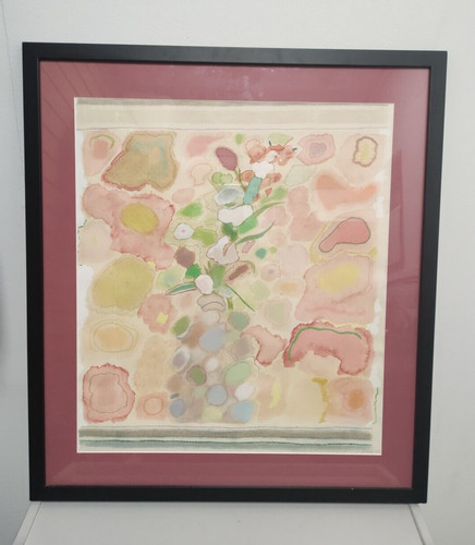 Abstract floral watercolour