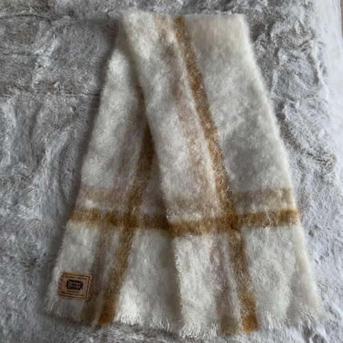Vintage handwoven mohair scarf - vintage,