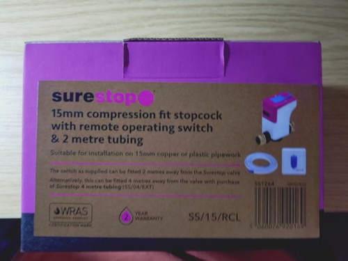 Surestop stopcock with remote - surestop,