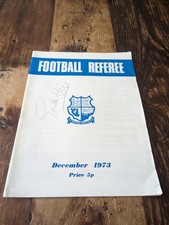 Football referee, the referees association December 1973 Signed by someone!