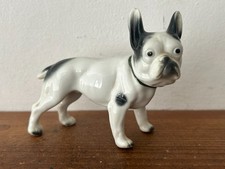 VINTAGE PORCELAIN FRENCH BULL TERRIER ORNAMENT FIGURINE