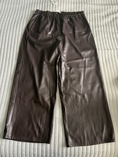 M&S Wide Leg Faux Leather