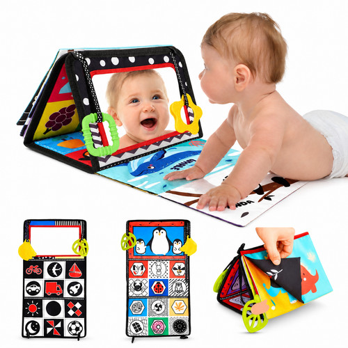 Tummy time mirror baby - time, mirror,