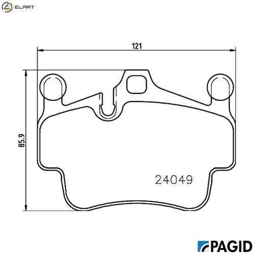 Brake pad set - brake,
