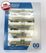 OO Gauge Dapol B859B MRA 5 Car Set Side Tipping Ballast Wagons Network Rail Grey