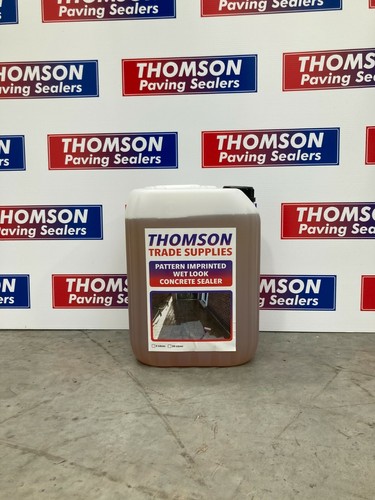 Imprinted concrete clear